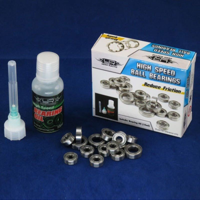 Yeah Racing RC Ball Bearing Set with Bearing Oil For Kyosho AWD Mini-Z YB0166MX