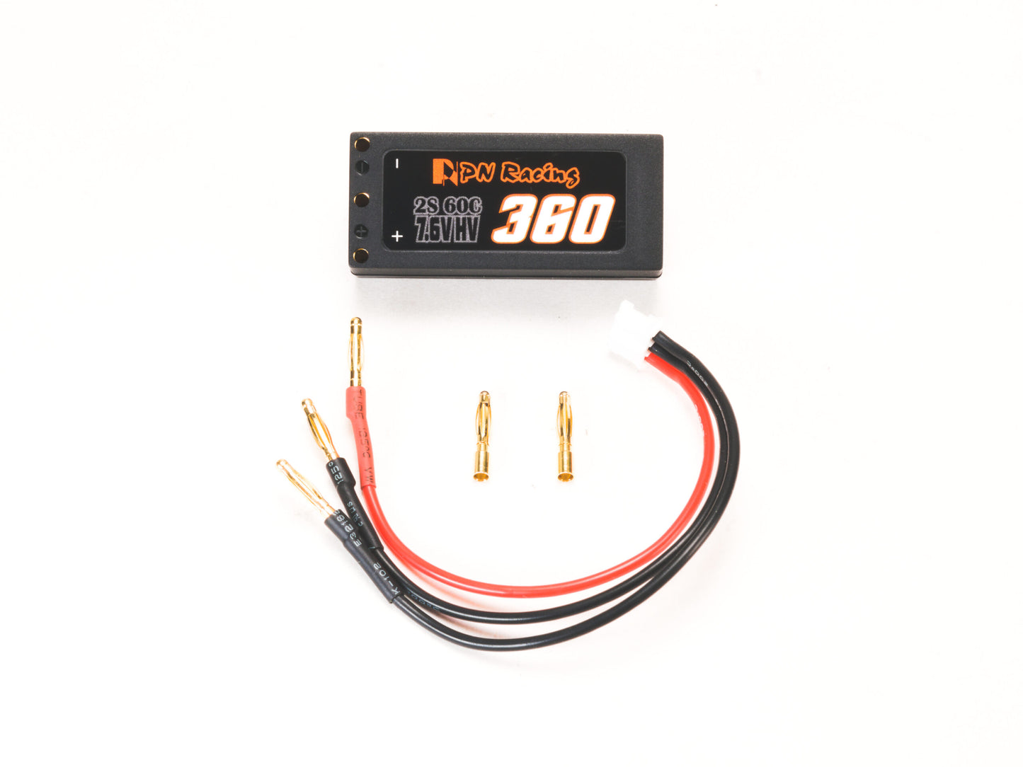 PN Racing V5 LiPo 2S 7.6V HV 360mah 60C Hardcase Battery
