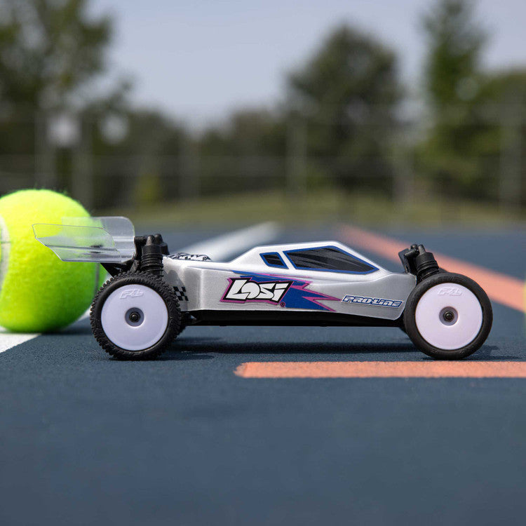 Losi Micro-B 1/24 2WD RC Buggy, RTR, Silver LOS00007T2