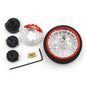 Aluminum Transmitter Steering Wheel Set Red Type B Fits Futaba KO Sanwa Flysky Traxxas YA-0626RD