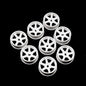 Yeah Racing Plastic Narrow Rim Set 8.5mm (Offset 0 +1 +2 +3) White For 1/28 AWD Mini-Z  WL-0145WH