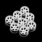 Yeah Racing Plastic Wide Rim Set 11mm (Offset 0 +1 +2 +3) White For 1/28 AWD Mini-Z  WL-0146WH