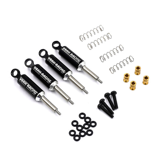 Yeah Racing Aluminum Internal Shocks Set For Kyosho Mini-Z 4x4 MX01  KYMX-012BK