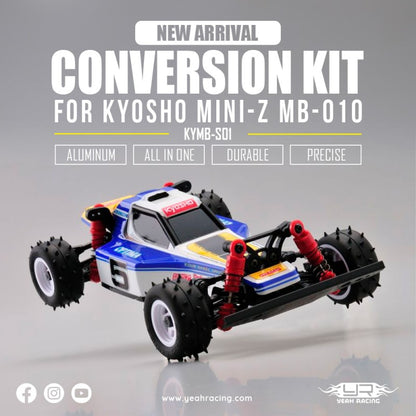 Yeah Racing Aluminum Essential Conversion Kit For Kyosho Mini-Z MB010 KYMB-S01BK