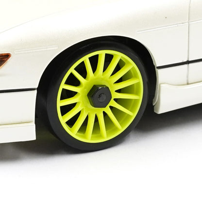 Yeah Racing Plastic Narrow Rim Set 8.5mm (Offset 0 +1 +2 +3) White For 1/28 AWD Mini-Z WL-0167WH