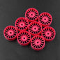 Plastic Narrow Rim Set 8.5 mm (Offset 0 +1 +2 +3) Florescent Pink For 1/28 AWD Mini-Z WL-0167FPK