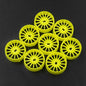 Yeah Racing Plastic Narrow Rim Set 8.5mm (Offset 0 +1 +2 +3) Florescent Yellow For 1/28 AWD Mini-Z  WL-0167FYW