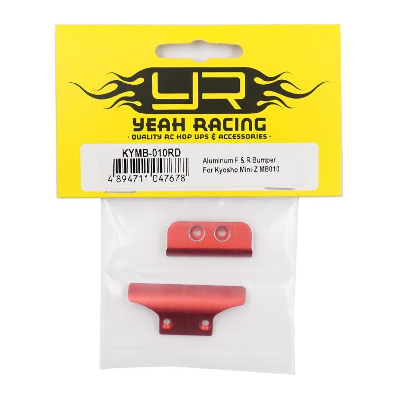 Yeah Racing Aluminum F & R Bumper For Kyosho Mini-Z MB010 KYMB-010RD