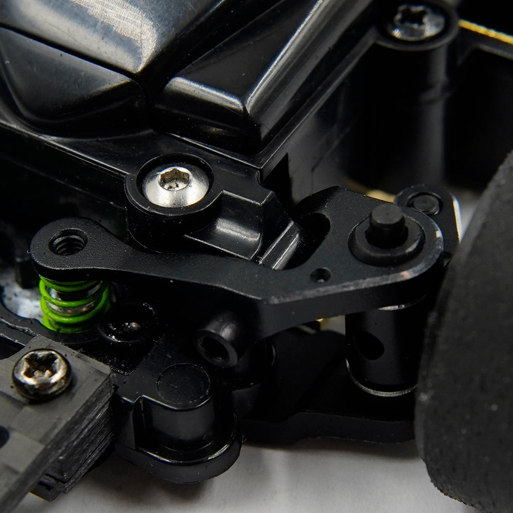 Yeah Racing Aluminum 7075 Front Upper Arms 2 Deg Camber For Kyosho Mini-Z MR03 KY03-006BK RWD