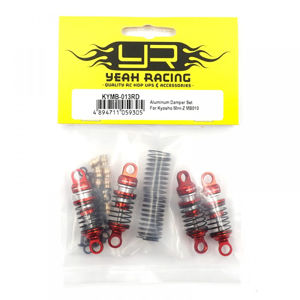 Yeah Racing Aluminum Damper Set V2 For Kyosho Mini-Z MB010 KYMB-013RD