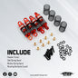 Yeah Racing Aluminum Damper Set V2 For Kyosho Mini-Z MB010 KYMB-013RD