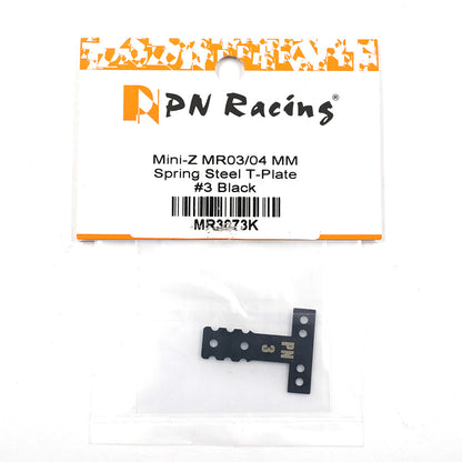 Mini-Z MR03 MR04 MM Spring Steel T-Plate #3  Black MR3073K