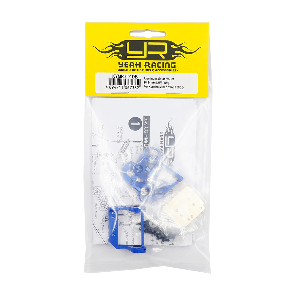 Yeah Racing Aluminum Motor Mount 90-94mm(LHM / RM) For Kyosho Mini-Z MR03 and MR04   KYMR-001DB