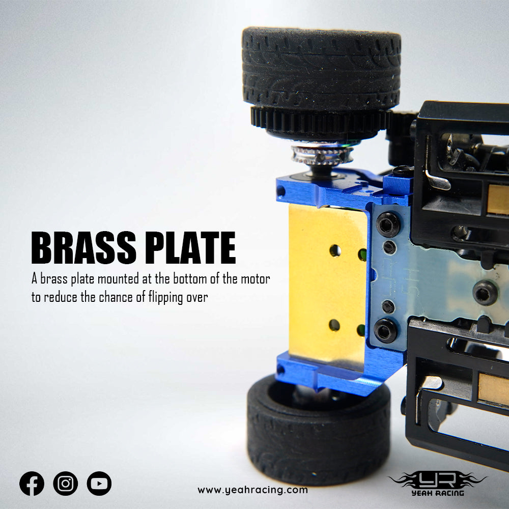 Yeah Racing Aluminum Motor Mount 90-94mm(LHM / RM) For Kyosho Mini-Z MR03 and MR04   KYMR-001DB