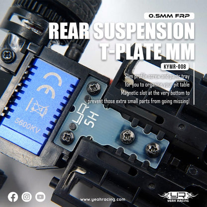 Yeah Racing 0.5mm FRP Rear Suspension T-Plate (MM) KYMR-008