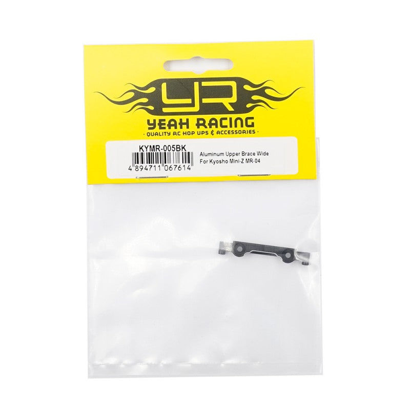Yeah Racing Aluminum 7075 Upper Brace Wide For Kyosho Mini-Z MR04  KYMR-005BK