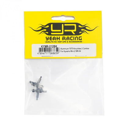 Yeah Racing Aluminum 7075 Knuckles 2 Camber KYMR-012BK For Kyosho Mini-Z MR04