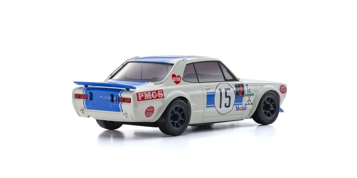 Kyosho ASC MA-020 Nissan Skyline 2000GT-R (KPGC10) Racing 1972 No. 15 Blue Bodyset MZP472BL