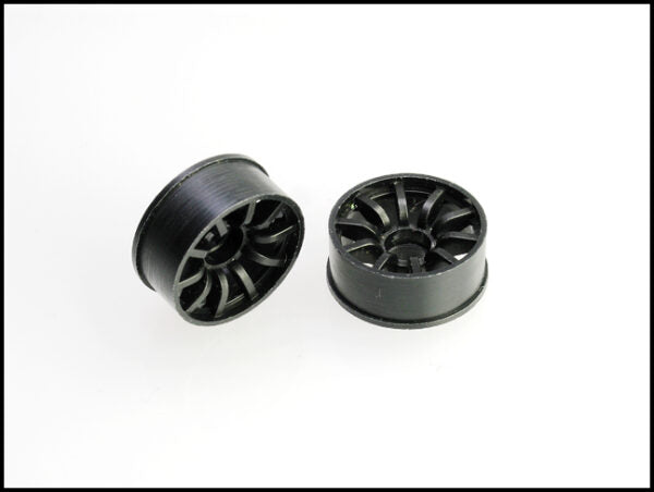PN Racing Mini-Z 2WD Machine Cut 10 Spoke Front Wheel F2 Black 210BF2