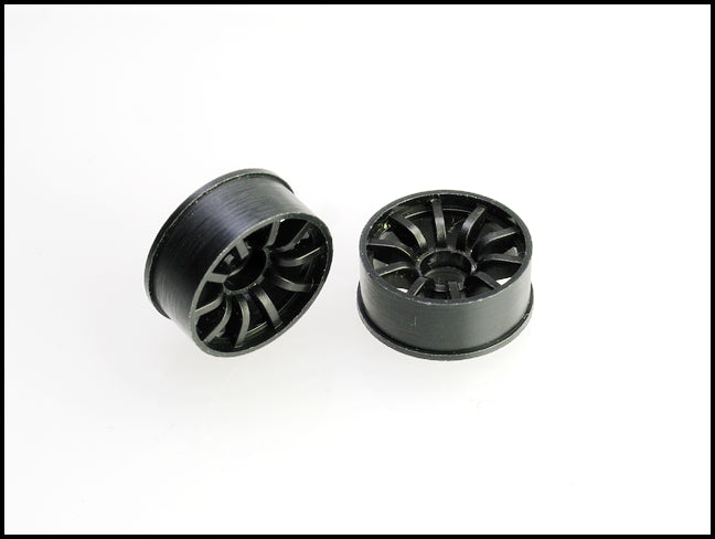 PN Racing Mini-Z 2WD Machine Cut 10 Spoke Front Wheel F0 Black 210BF0