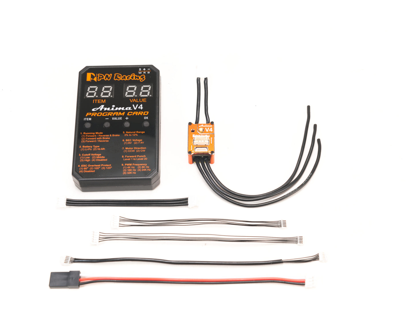 PN Racing Anima V4 30A 1/28 Sensored Brushless ESC (Black)