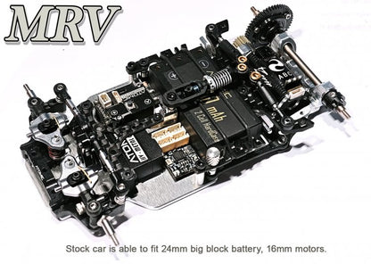 Atomic MRV 1:28 V-Link RWD Chassis Kit (No Electronic)