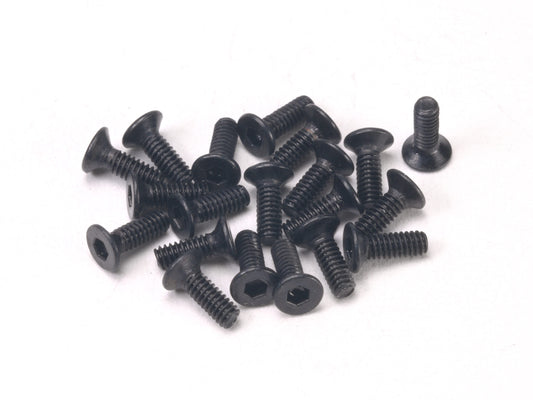 PN Racing M2x6 Countersunk Hardened Carbon Steel Hex Machine Screw (20pcs)