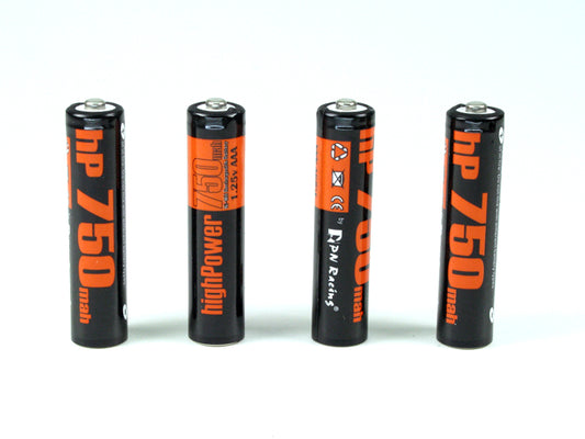 PN Racing High powered 750mah 1.25v AAA NIMH Rechargeable