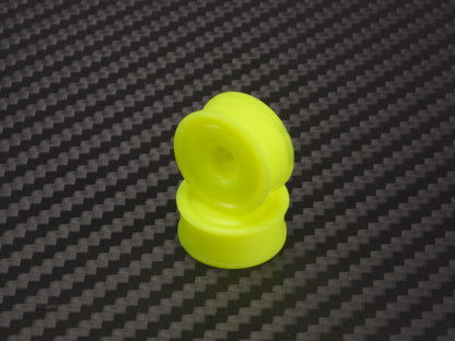 PN Racing Mini-Z AWD Machine Delrin Cut Yellow Formula 14x20mm Flanged Wheel R14 MA4089R14