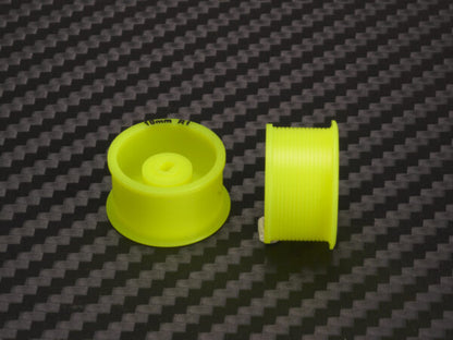 PN Racing Mini-Z AWD Machine Delrin Cut Yellow Formula 14x20mm Flanged Wheel R14 MA4089R14
