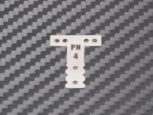 PN Racing Mini-Z MR03/MR04 MM Spring Steel T-Plate #4 (Black) MR3074K