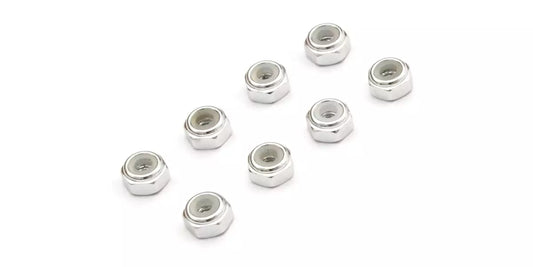 Kyosho Mini Z M2 Aluminum Nylon Collar Nuts (Blue) Pack of 8 [MZW128BL]