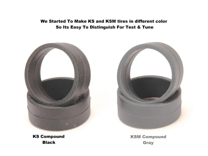 PN Racing PN Racing Mini-Z KS-M Compound RCP Low Profile Slick 11mm Tire FIRM 42 Shore (2pc)  KSM642